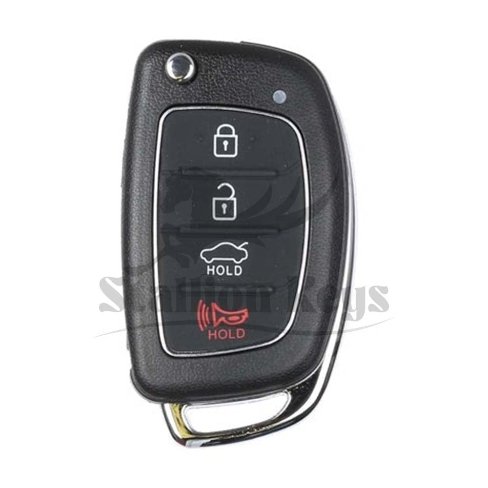 2015-2017 Hyundai Sonata / 4-Button Flip Key / PN: 95430-C1010 / TQ8-RKE-4F16 / AFTERMARKET 2015-2017 Hyundai Sonata / 4-Button Flip Key / PN: 95430-C1010 / TQ8-RKE-4F16 / AFTERMARKET